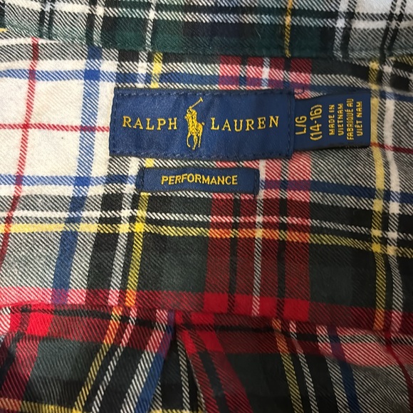 Boys Ralph Lauren flannel button down - Picture 3 of 5